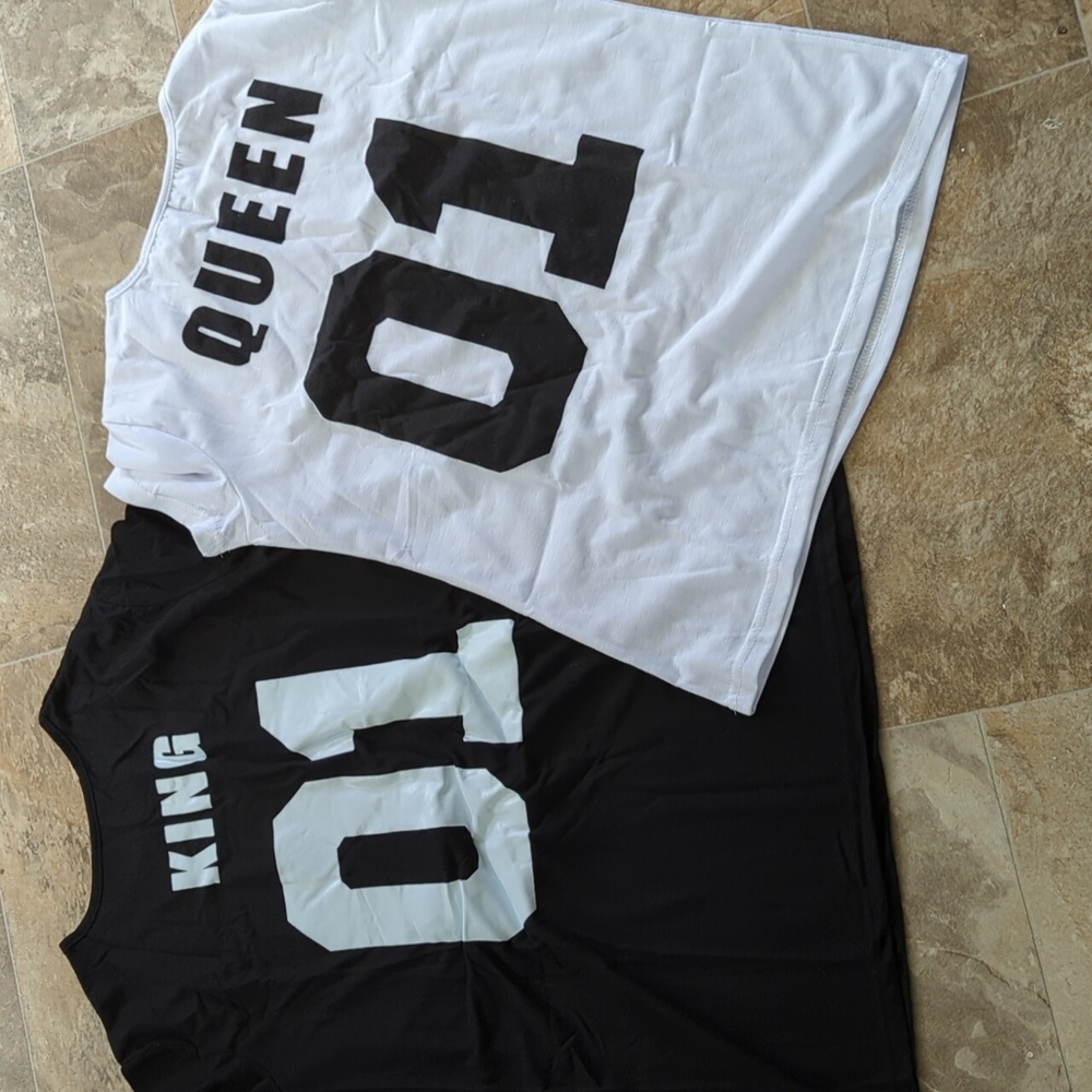 King and queen t-shirt set